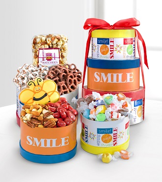 Get Set to Smile Gourmet Gift Tower